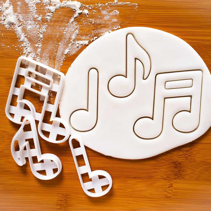 Musiknoten und Violinschlüssel Ausstechformen, 4 Teil