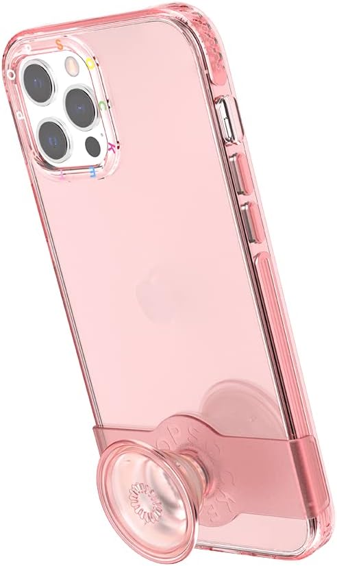 PopSockets: PopCase Hülle für iPhone 12 Pro Max mit Abnehmbarem PopGrip Slide Sockel und Griff mit A