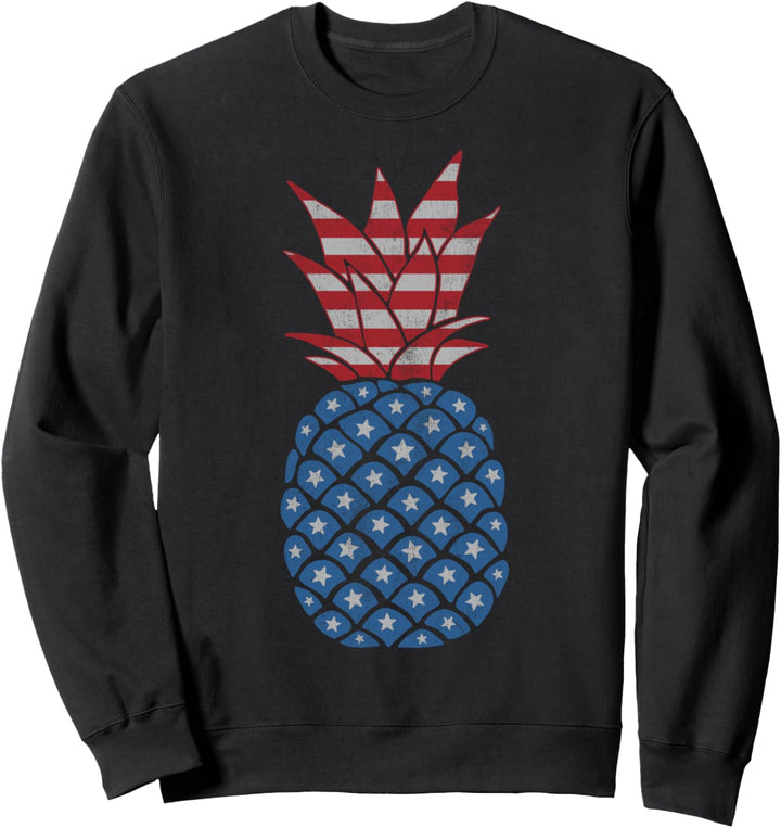 Trendy American Patriotic Pineapple Sweatshirt