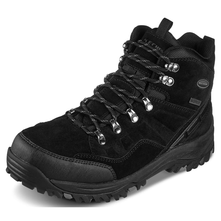 Skechers Herren Relment Pelmo64869 Stiefel 45 EU Black Suede, 45 EU Black Suede