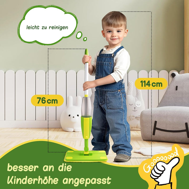 Kinderspielwischer mit Sprühfunktion - Montessori Kleinkind Putzset für echter die Bodenreinigung |