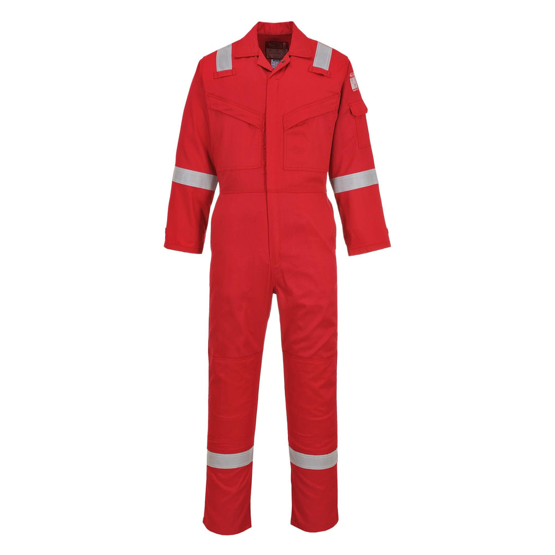 Portwest FR21 Leichter Anti-Statik Flammenresistenter Overall Rot S, Rot S
