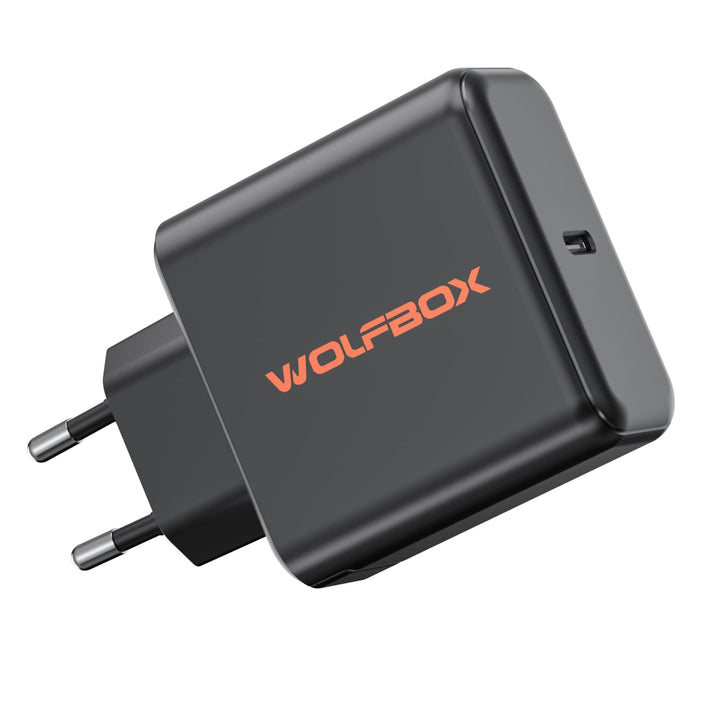 Wolfbox 65W Typ-C PD-Ladegerät, kompatibel mit Wolfbox Starthilfegeräten, Schnellladefunktion, unive
