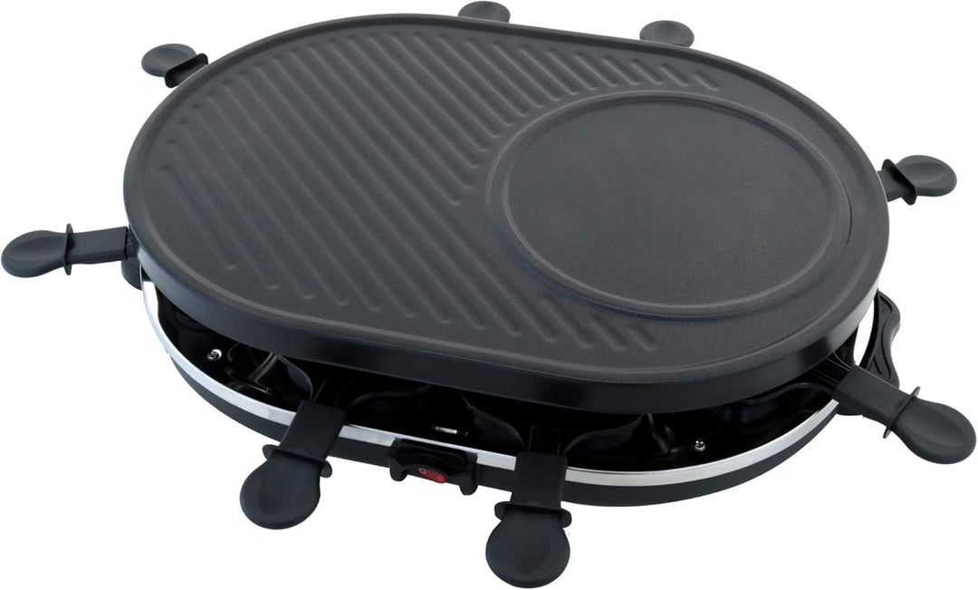 Raclette für 8 Personen Tischgrill Raclettegrill Party Sylvester Pfännchen