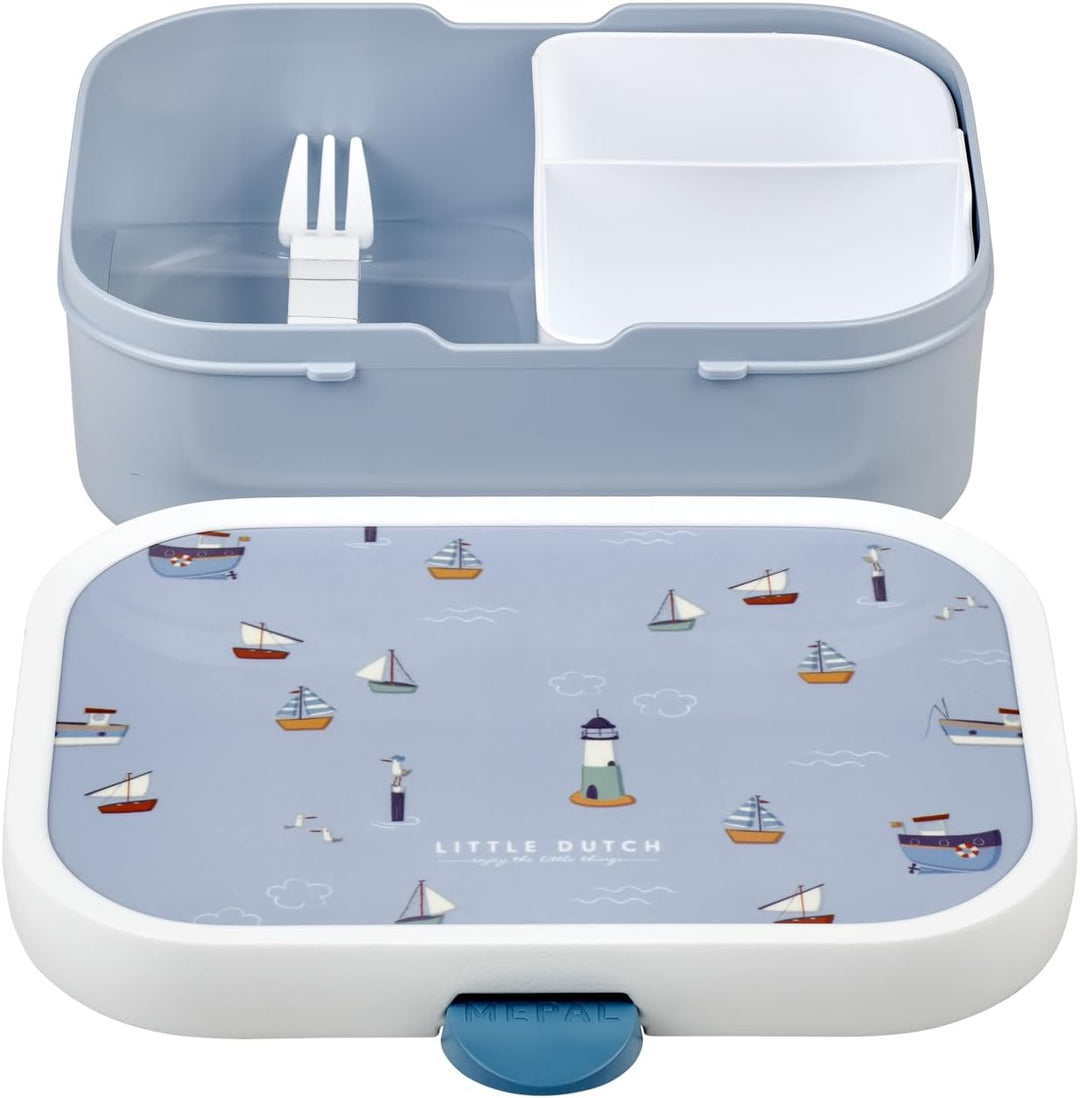 Mepal - Brotdose Kinder Campus Little Dutch - Bento Box Kinder - Brotdose Kinder mit Fächern & Gabel