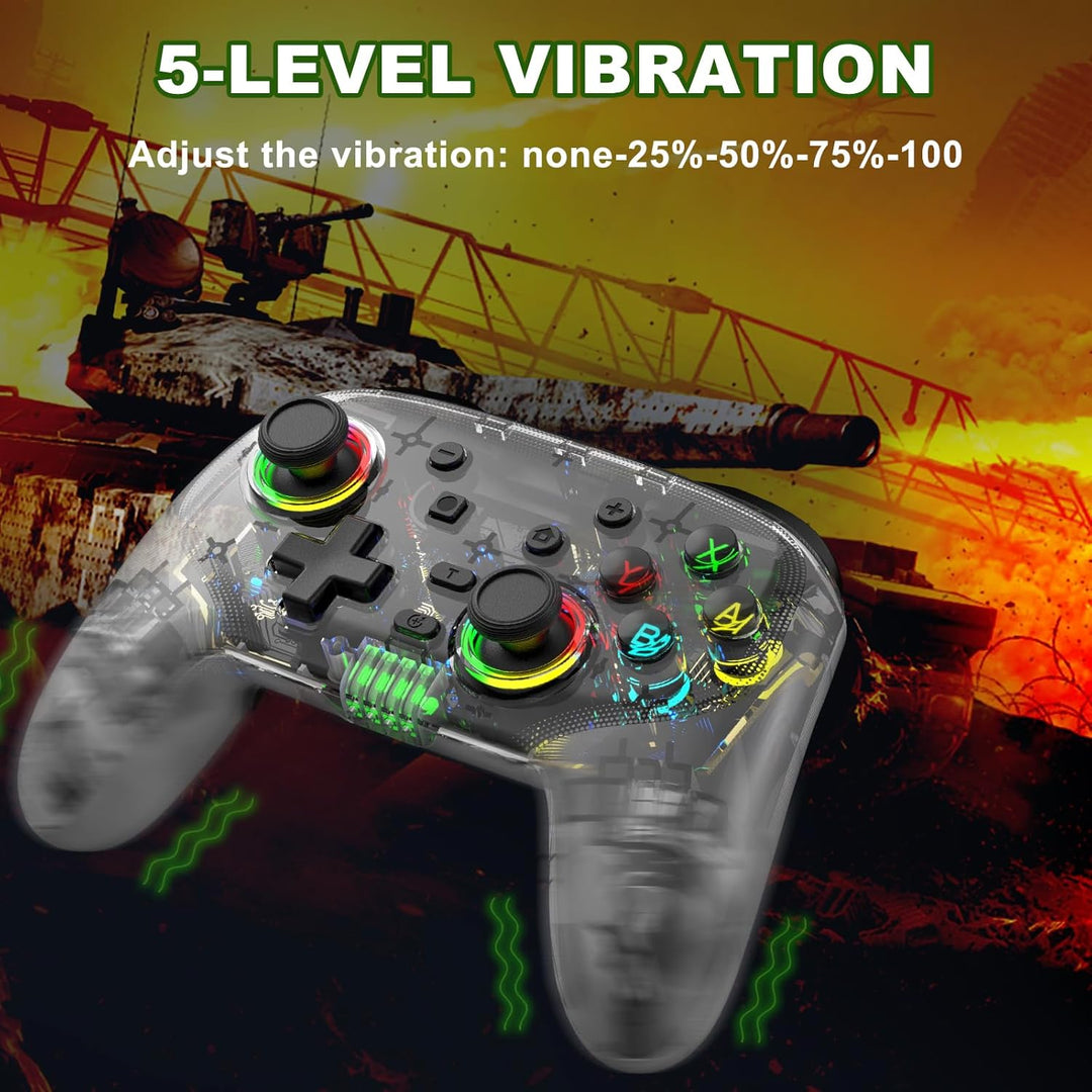 Joso Wireless Controller für PC/Switch/PS4/PS3, Smartphone Controller für iPhone/Android Unterstützt