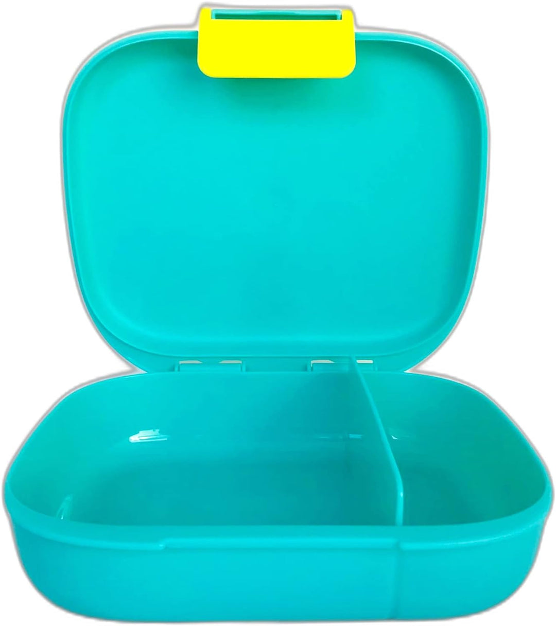 Tupperware to Go 1, 2, 3 Lunchbox mit Unterteilung Trennwand türkis gelb Schule Kinder