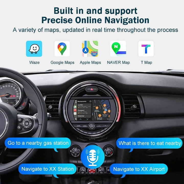 Auto Radio Autospieler GPS Navi Navigation Player Carplay/Android Autoradio 9 Zoll HD-Touchscreen, E