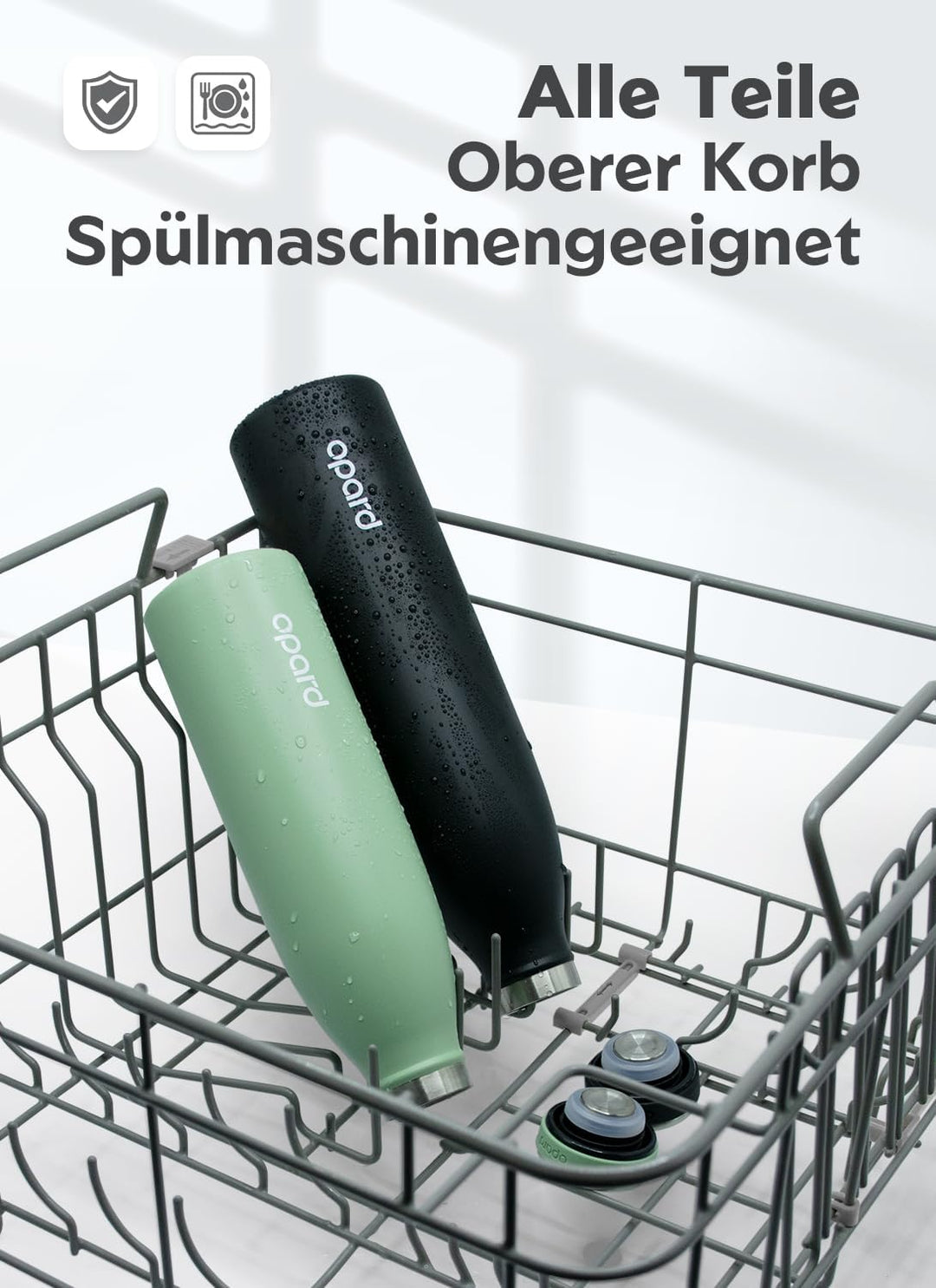 Opard Grip Thermosflasche 750ml, 36h Kalt & 12h Heiss Trinkflasche Edelstahl, Trinkflasche Kohlensäu