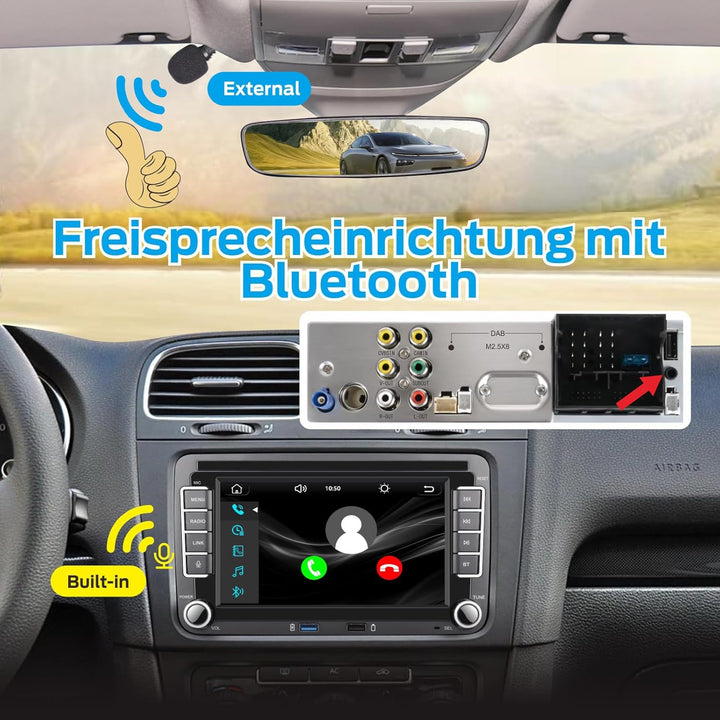 Linux Autoradio für VW Golf 5/6 Passat Jetta Caddy EOS T5 Tiguan Touran CC Polo, Plug & Play mit Ori