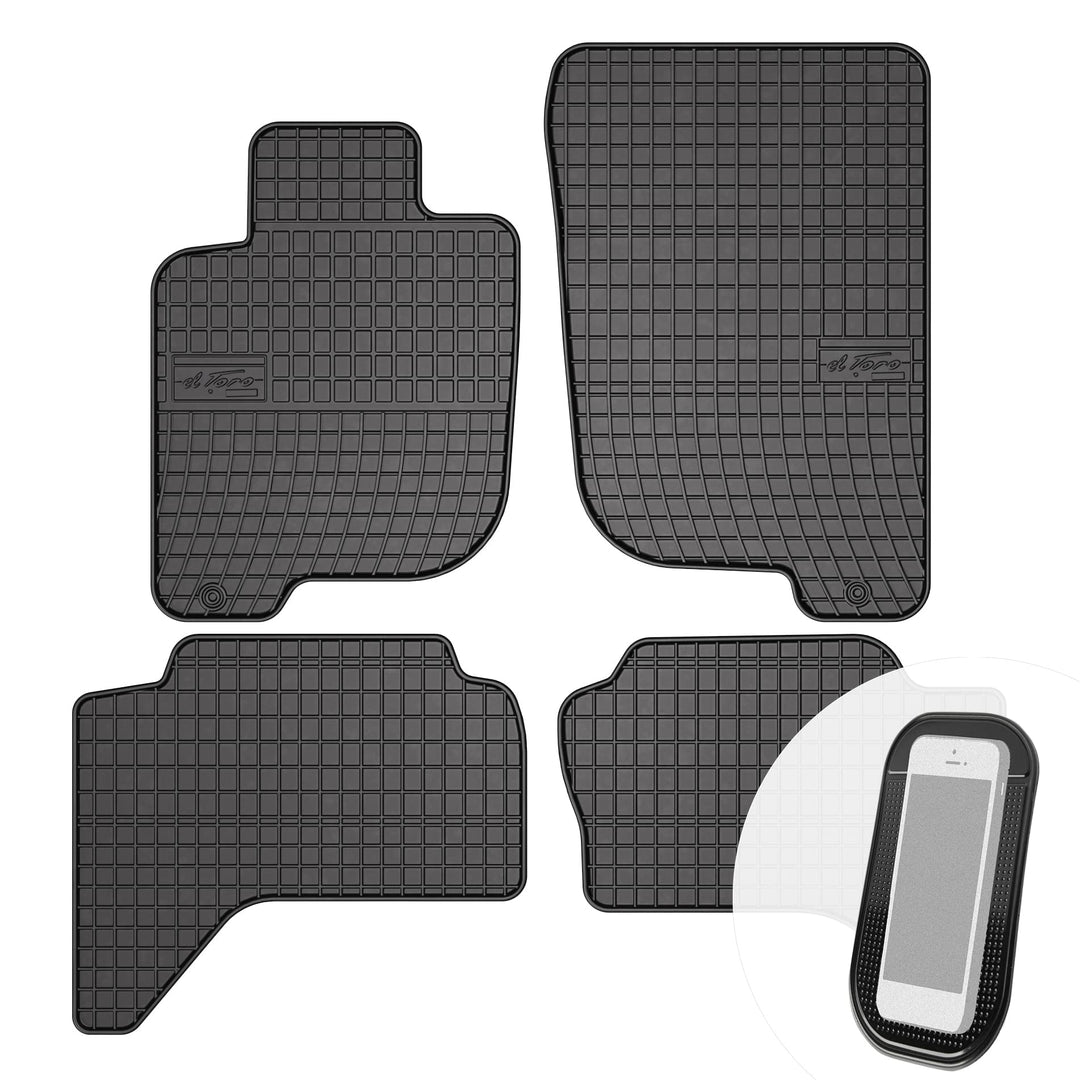 Gummimatten Auto Fussmatten Gummi Automatten Passgenau 4-teilig Set - passend für Mitsubishi L200 ab