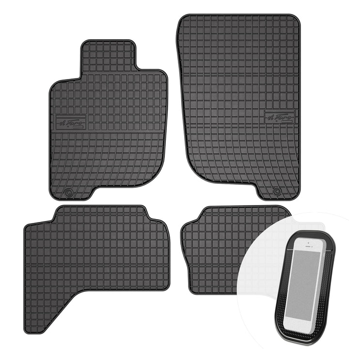Gummimatten Auto Fussmatten Gummi Automatten Passgenau 4-teilig Set - passend für Mitsubishi L200 ab