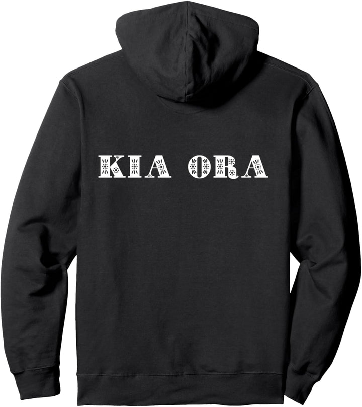 Kia Ora Maori Gruss Neuseeland Ureinwohner Neuseeländer Stolz Pullover Hoodie