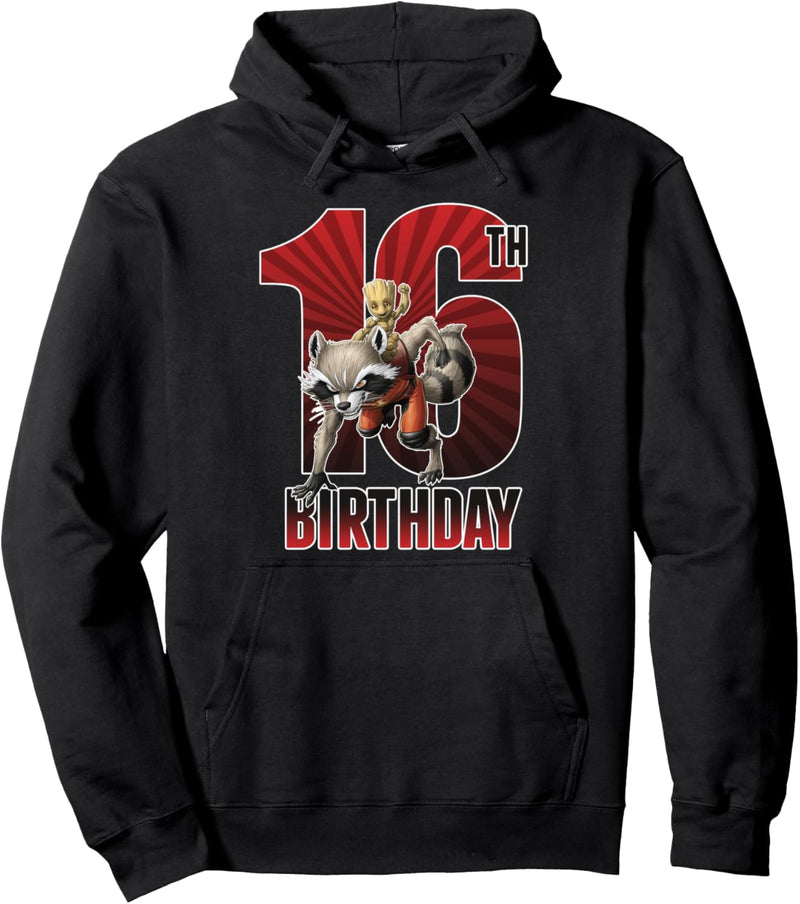 Marvel Guardians Of The Galaxy Rocket & Groot 16th Birthday Pullover Hoodie