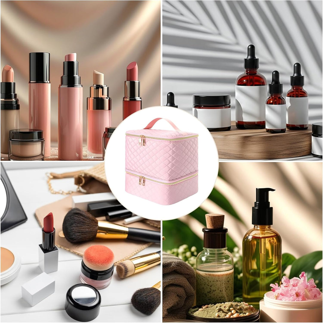 Nagellack Aufbewahrung Nagelkoffer Doppelschicht Tragbarer Nail Polish Organizer Nagellack Tasche fü