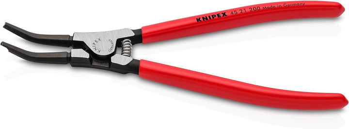 Knipex Montagezange für Sprengringe auf Wellen brüniert, mit Kunststoff überzogen 200 mm 45 21 200