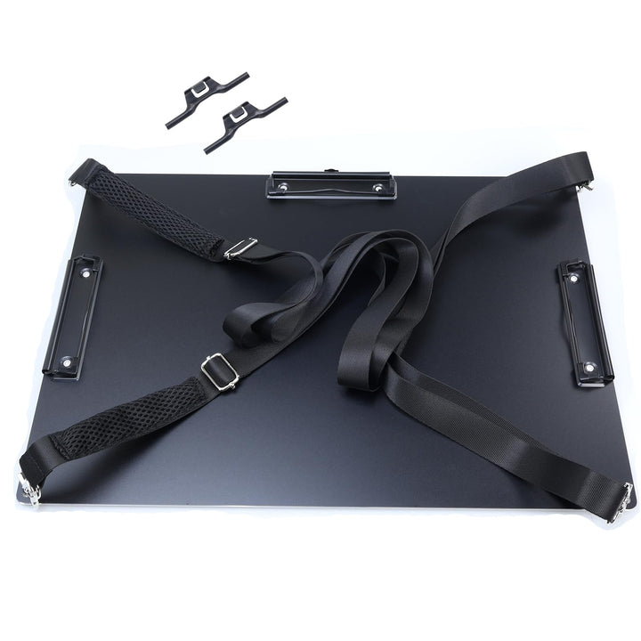 Aluminium-Klemmbrett, A4-Grösse (24,1 x 32,4 cm), zwei Clip-Klemmbretter mit 160 cm verstellbarem Sc