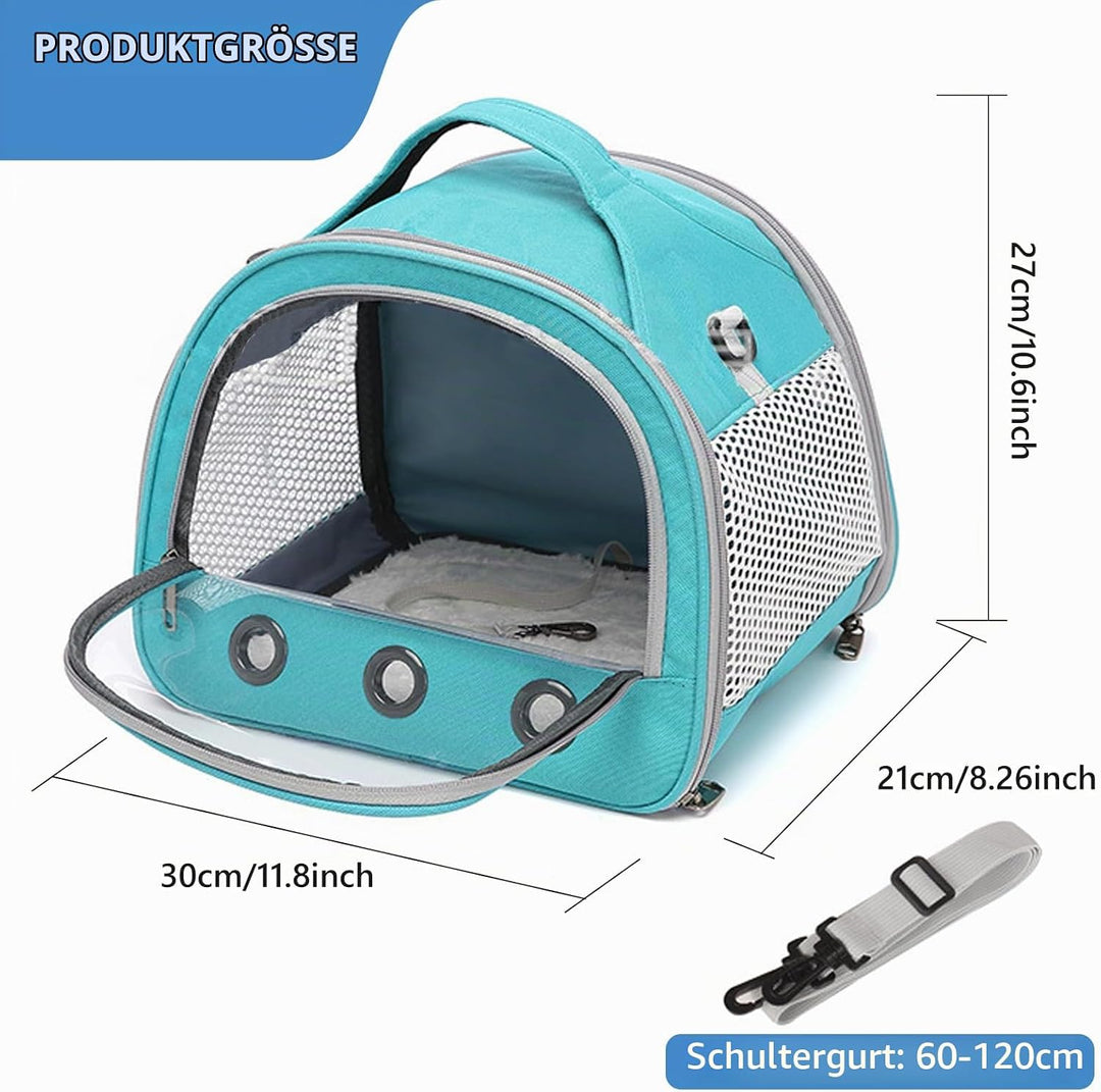 30 * 27 * 21cm Transportbox Katze, Meerschweinchen-Tragetasche, Katzen Tragetasche, mit Schultergurt