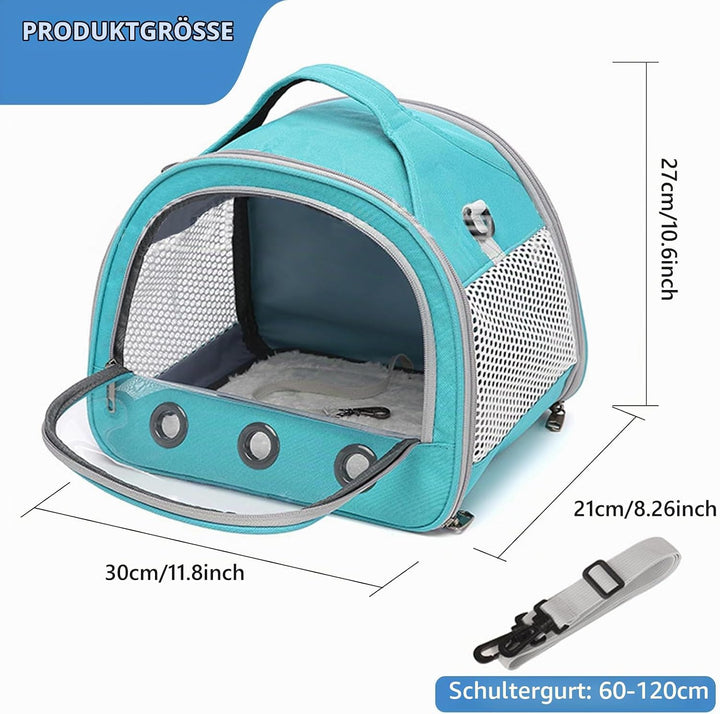 30 * 27 * 21cm Transportbox Katze, Meerschweinchen-Tragetasche, Katzen Tragetasche, mit Schultergurt