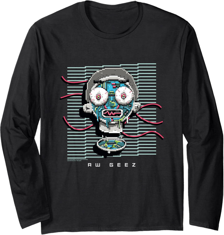 Rick and Morty Aww Geez Langarmshirt
