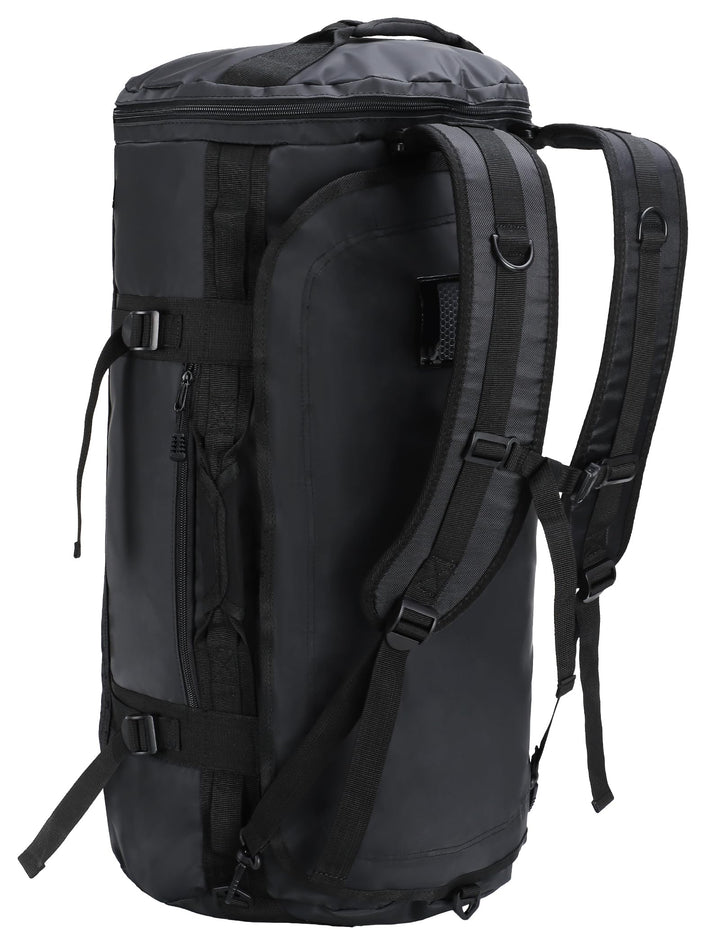 MIER Grosse Sporttasche wasserdicht Sportrucksack mit Schuhfach umwandelbar in Rucksack, 45L/60L/90L