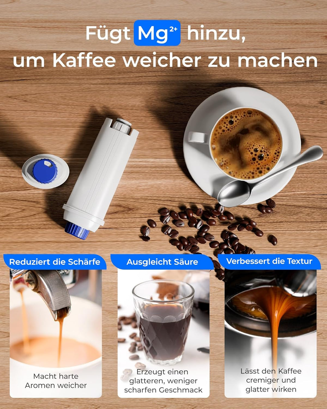 Waterdrop Mg²⁺ Filterkartuschen, Ersatz für De&