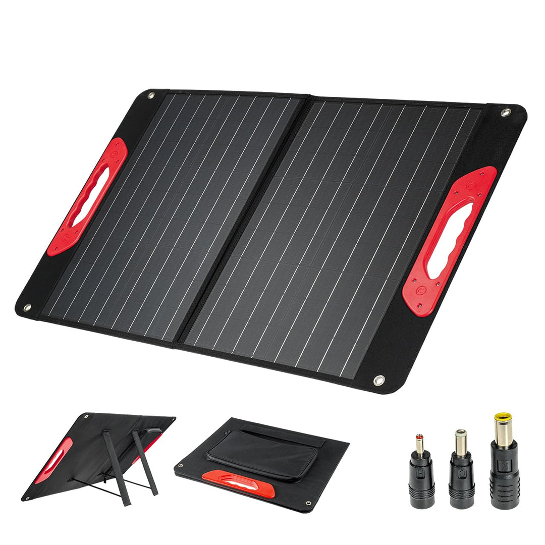 WALTER Faltbares 60 W SOLARPANEL|Tragbare Energiequelle für Abenteurer | USB 2.0 + 3.0, USB-C | Wass