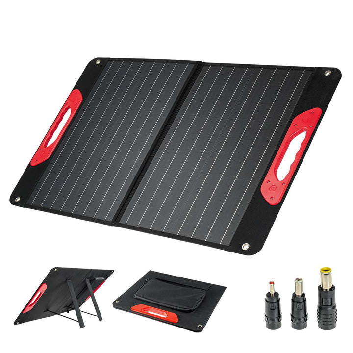 WALTER Faltbares 60 W SOLARPANEL|Tragbare Energiequelle für Abenteurer | USB 2.0 + 3.0, USB-C | Wass