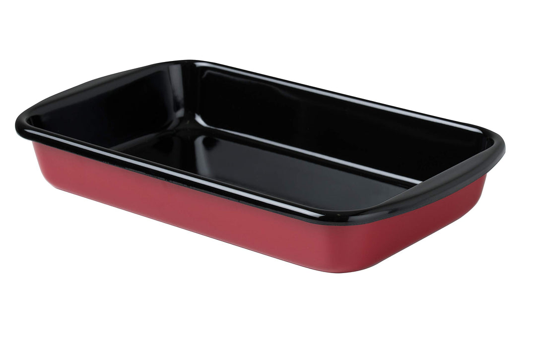 Riess, 0436-020, Auflaufform 38/22,5, CLASSIC - COLOR ROT, Masse 38 x 21.5 cm, Höhe 7.0 cm, Emaille,