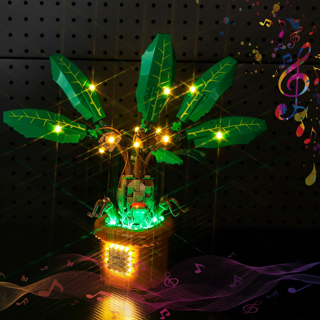 Music Version Licht-Kit für Lego Harry Potter Zaubertrankpflanze: Alraune 76433 (Nicht Lego), Led Be