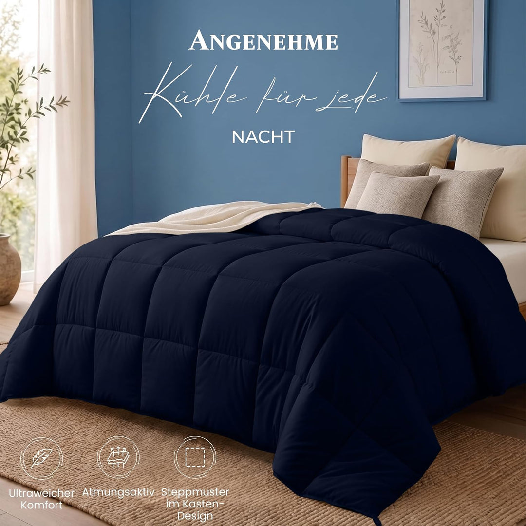 Utopia Bedding Bettdecke 220 x 240 cm, leichte Bettdecke mit Polyesterfüllung für 4 Jahreszeiten, Mi
