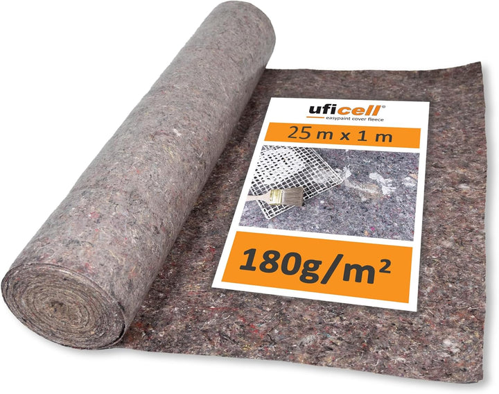 easypaint® PREMIUM Malervlies [25 m²] - Schutzvlies mit PE Anti Rutsch Beschichtung - Gewicht: 180 g