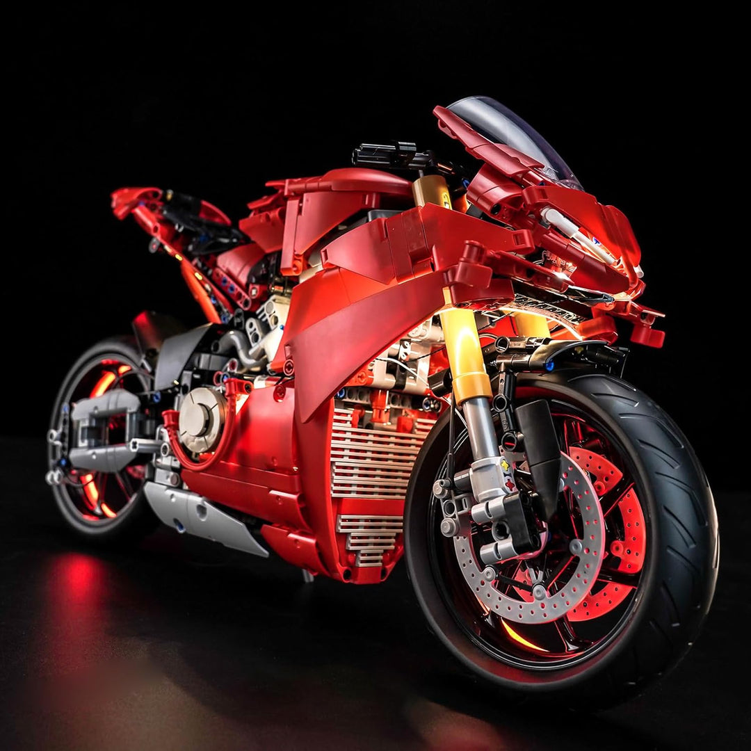 BrickBling Led Licht Set Kompatibel mit Lego Ducati Panigale V4 S Motorcycle 42202 (Kein Modell), De