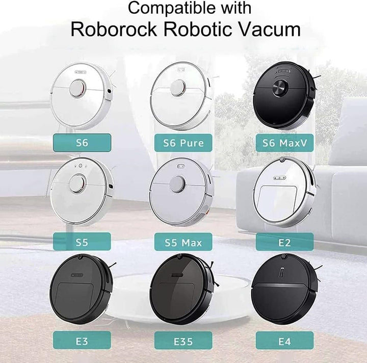 Ersatzset für Xiaomi Roborock S5 MAX S6 MAXV S6 Pure S60 S65 T6 E25 E35 Staubsauger, einschliesslich