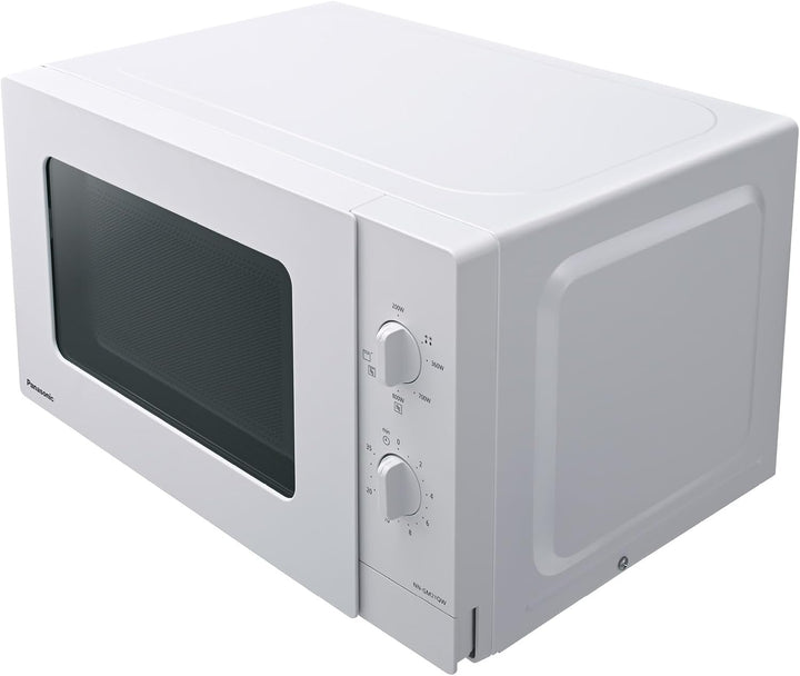 Panasonic NN-GM21QWEPG 20L Kompakt-Mikrowelle mit Grill, 800 W, Kombi-Garen, 5 Leistungsstufen, Auft