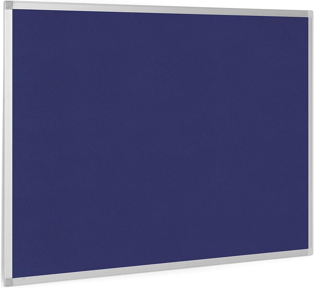 BoardsPlus - Pinnwand - 90 x 60 cm - Blauem Filztafel mit Aluminiumrahmen, 90 x 60 cm