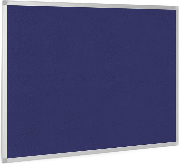 BoardsPlus - Pinnwand - 90 x 60 cm - Blauem Filztafel mit Aluminiumrahmen, 90 x 60 cm