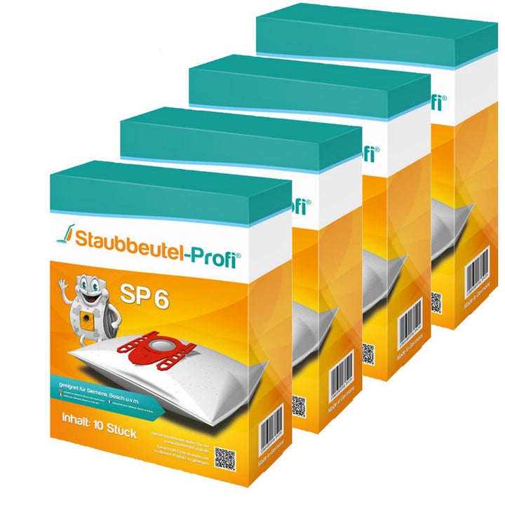 40 Staubsaugerbeutel Staubbeutel-Profi kompatibel mit Swirl S67 geeignet für Siemens Q5.0 extreme Si
