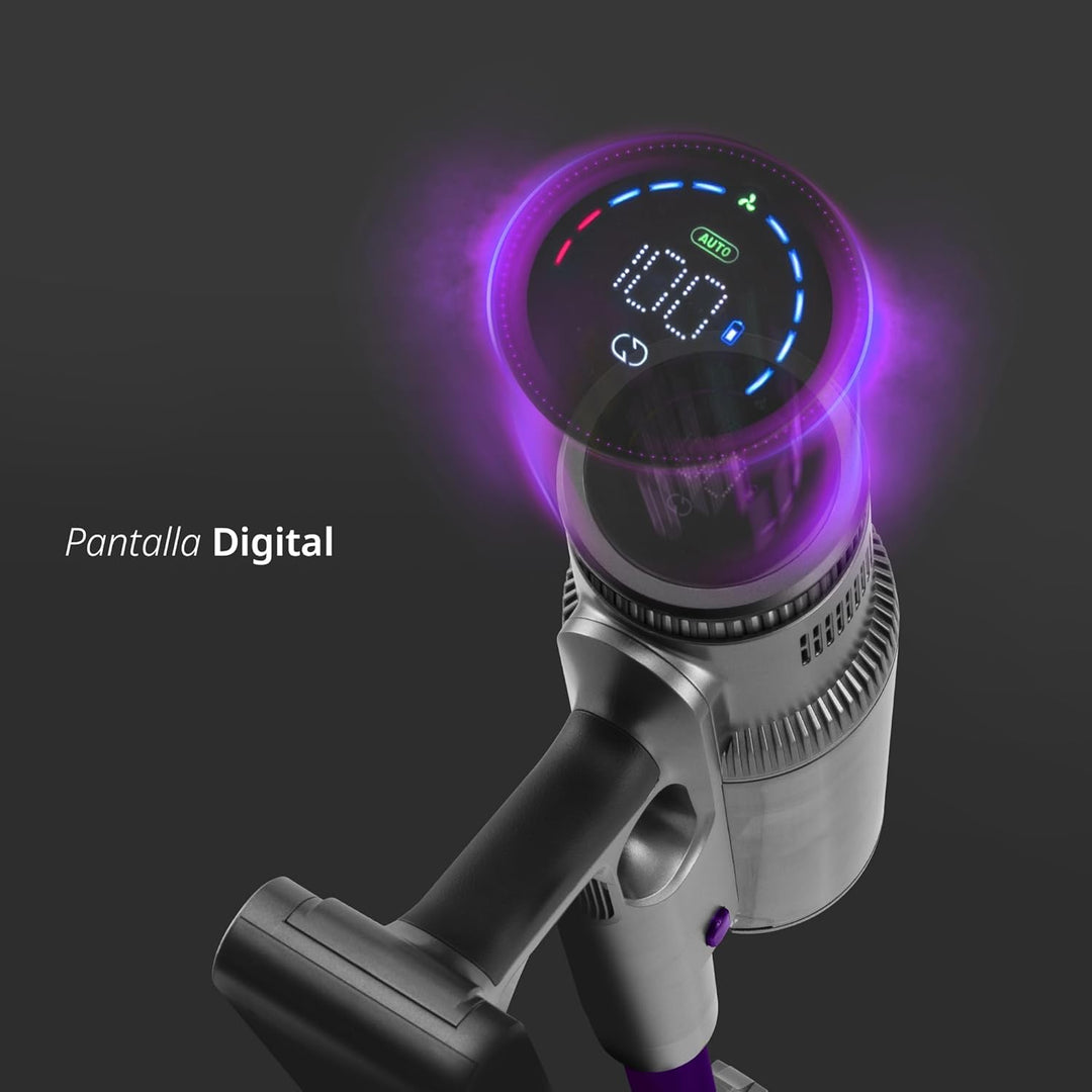 Ufesa UV Light Akku‑Staubsauger, Brushless‑Digitalmotor, 500W, 55 Min, 26000Pa Saugkraft, Multizyklo