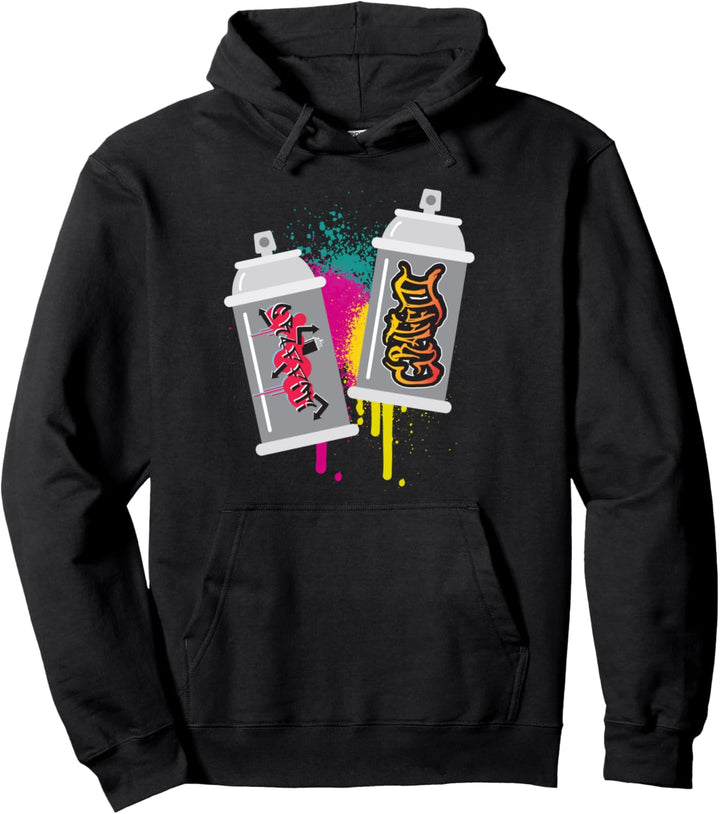 Graffiti Dosen Strassenkunst Sprühlack Urban Art Künstler Pullover Hoodie