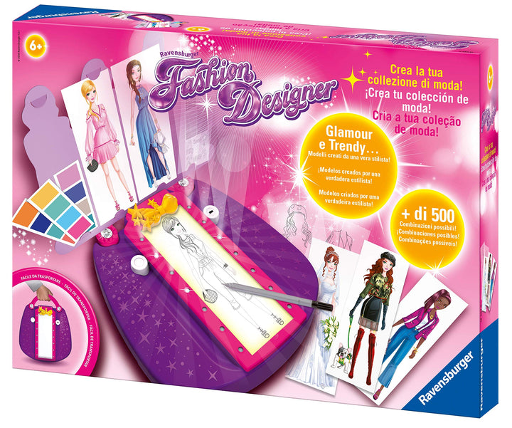 Ravensburger - Fashion Designer, Kreativspiel für Kinder, empfohlen ab 6 Jahren, Erstelle Deine eige