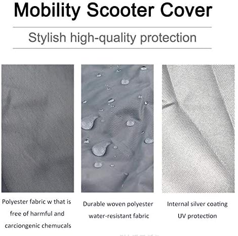 TOTMOX Mobility Scooter Cover - Scooter Aufbewahrungshüllen Wasserdichte leichte Outdoor-Schutzhülle