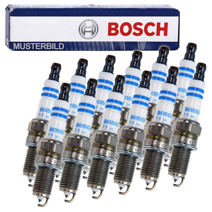 12x Zündkerze Original BOSCH Super plus FR8DPP33+