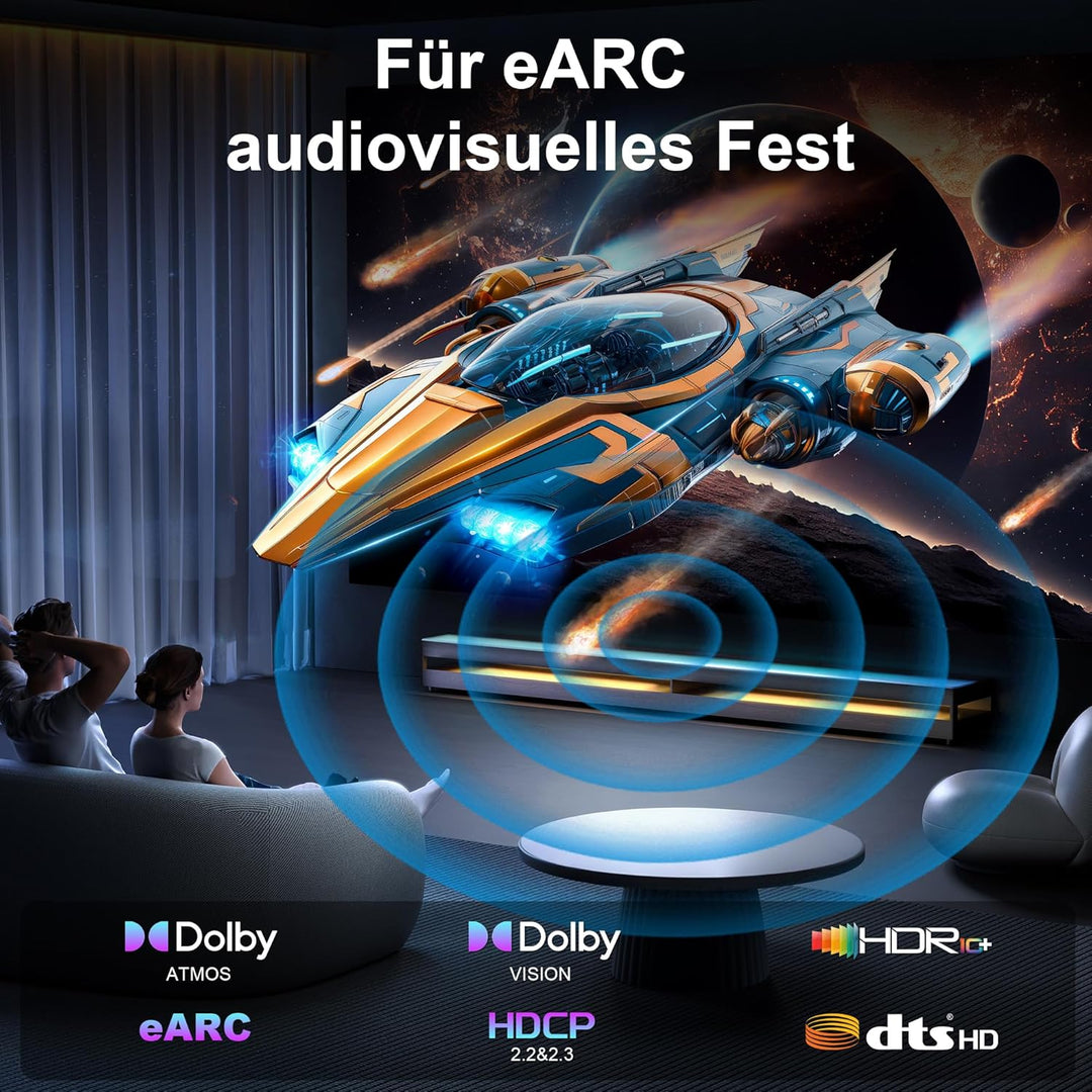 16K Geflochtenes HDMI Verlängerungskabel 0.5M, Ultra High Speed 96Gbps, 8K@120Hz 4K@240Hz/480Hz Stec