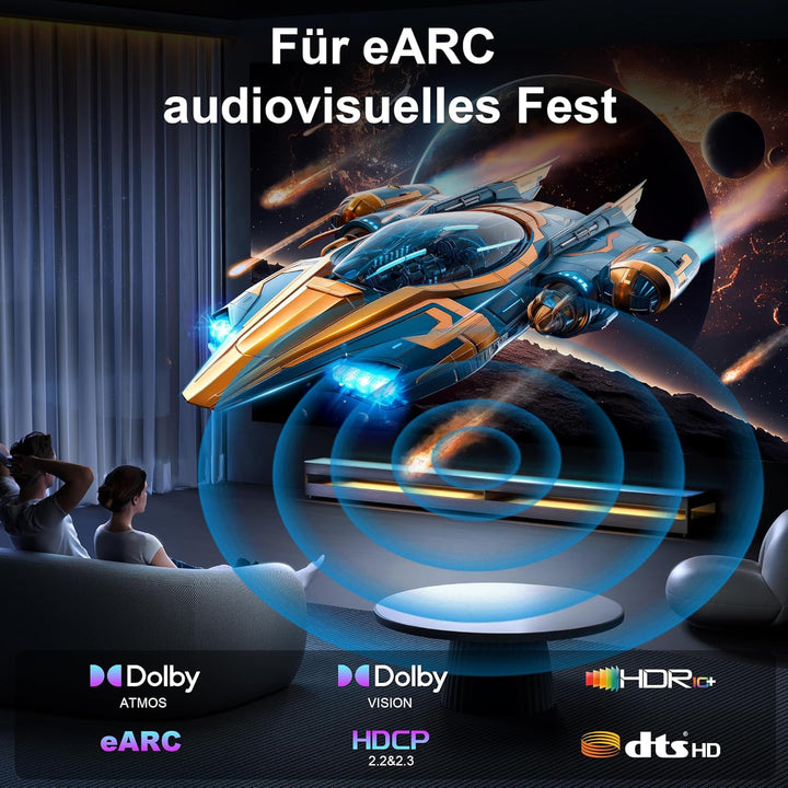 16K Geflochtenes HDMI Verlängerungskabel 0.5M, Ultra High Speed 96Gbps, 8K@120Hz 4K@240Hz/480Hz Stec