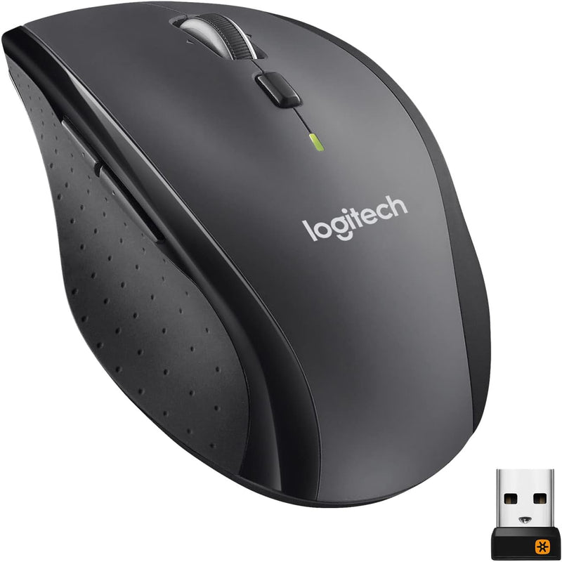 Logitech M705 Marathon Kabellose Maus, 2,4 GHz mit USB-Unifying-Empfänger, 1000 DPI, 5 programmierba