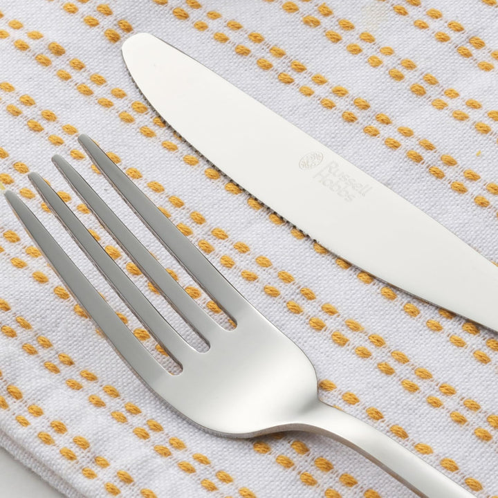 Russell Hobbs COMBO-2151 Vienna Deluxe Cutlery Set, 48 Piece, Stainless Steel, 12 Places, Mirror Fin