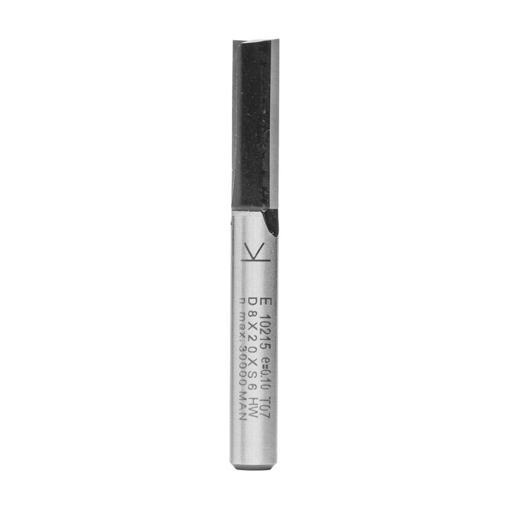 ENT 10215 Nutfräser HW, Schaft (S) 6 mm, Durchmesser (D) 8 mm, NL 20 mm, SL 32 mm, GL 52 mm D=8 / NL
