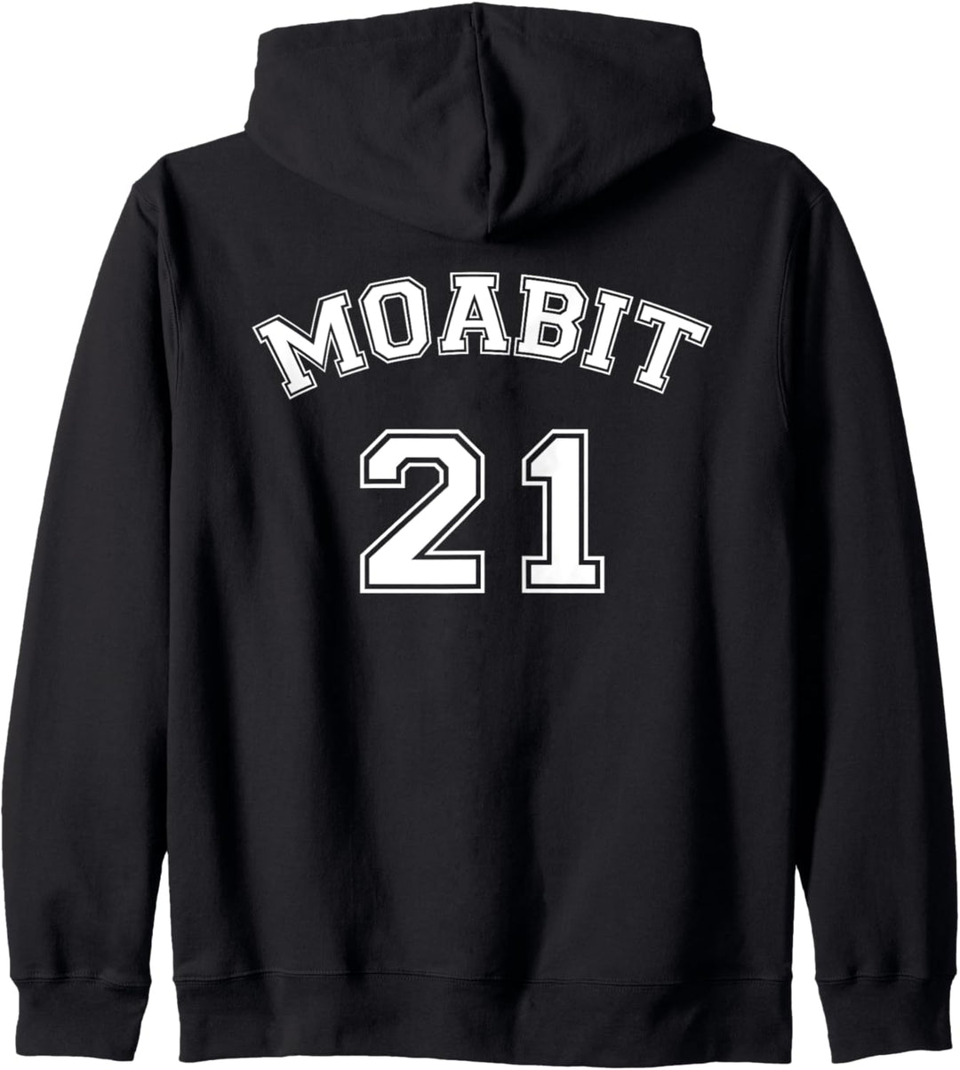 Moabit 21 - Weisses Nostalgie Design Berliner Bezirk Kapuzenjacke