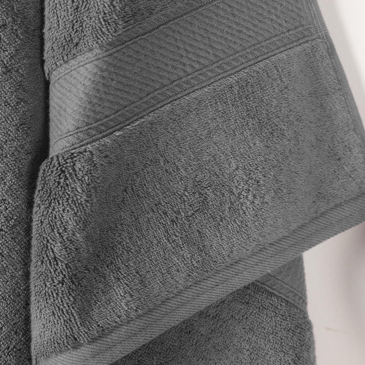 SUPERIOR Ägyptische Baumwolle Handtuch-Set, Dunkelgrau, 2PC Bath, 2, Dunkelgrau